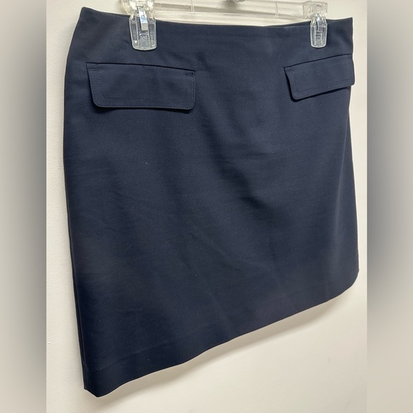 Ann Taylor Black Mini Skirt Sz 10 P Lined - Picture 2 of 7